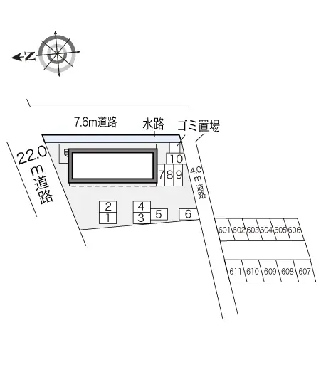 ★手数料０円★津山市小田中　月極駐車場（LP）